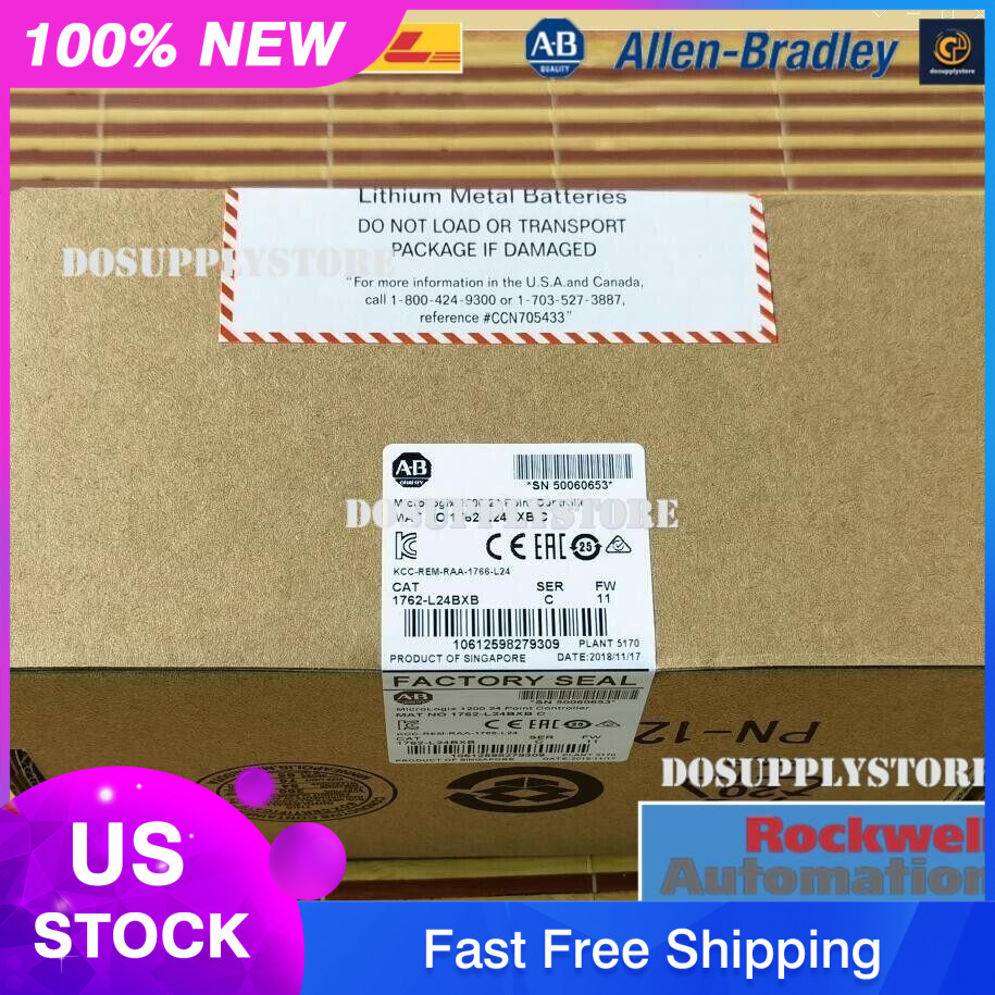 New Sealed Allen Bradley 1762-L24BXB / C MicroLogix 1200 24 Point Controller