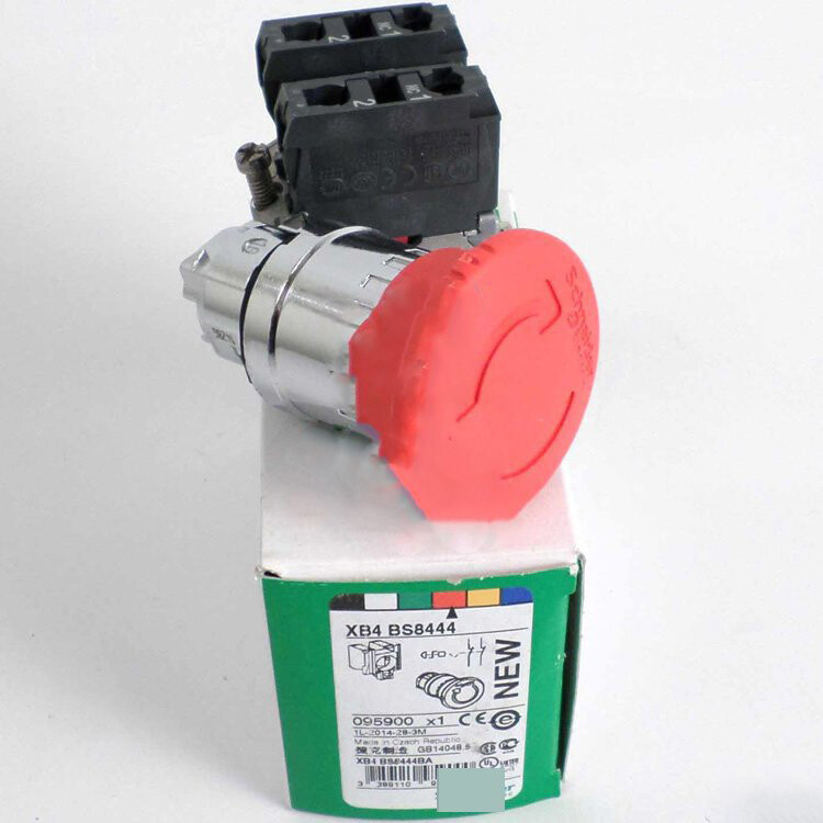 one new Schneider emergency stop button switch XB4BS8444 Fast Ship