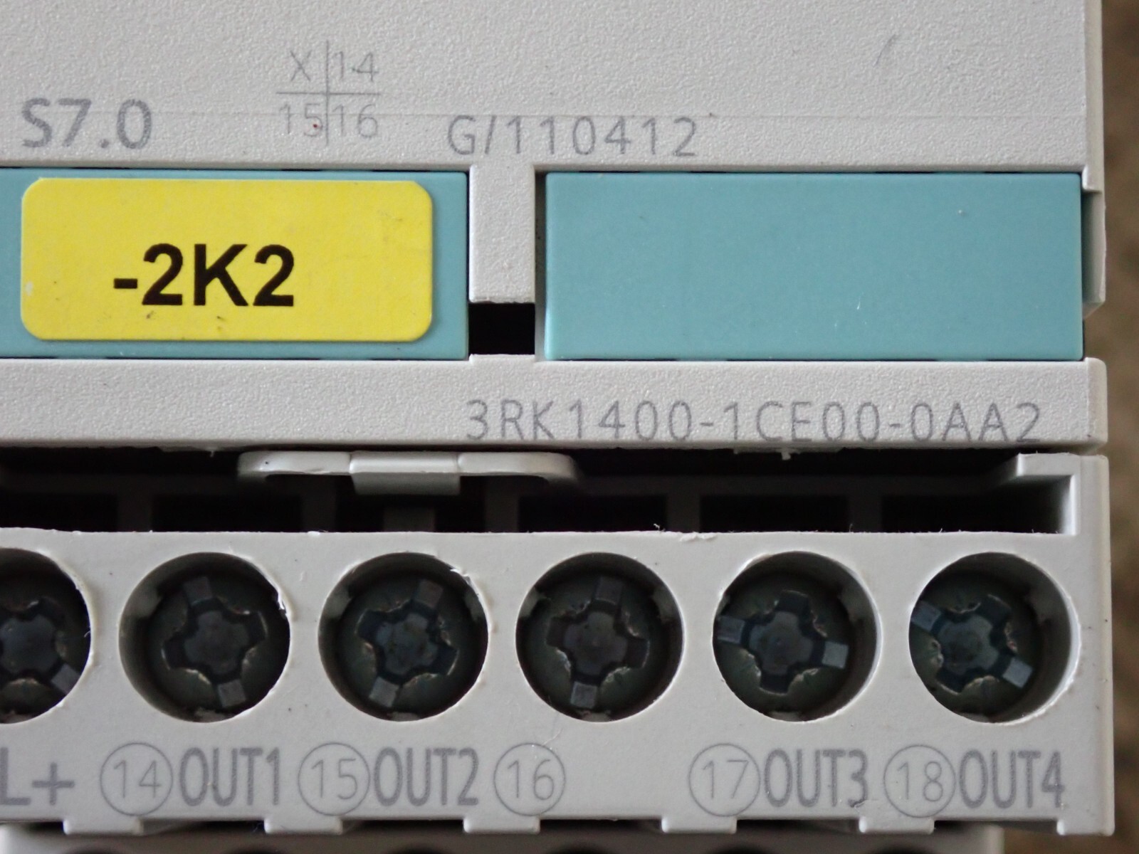 Siemens Interface Module 3RK1400-1CE00-0AA2 Din Rail Mount