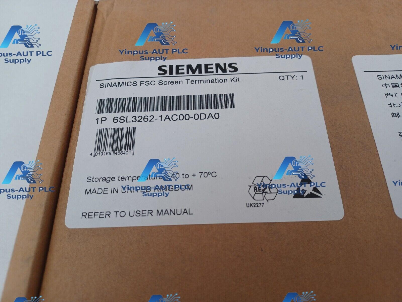 6SL3262-1AC00-0DA0 New Siemens Connection Component 6SL3262-1AC00-0DA0 IPCS