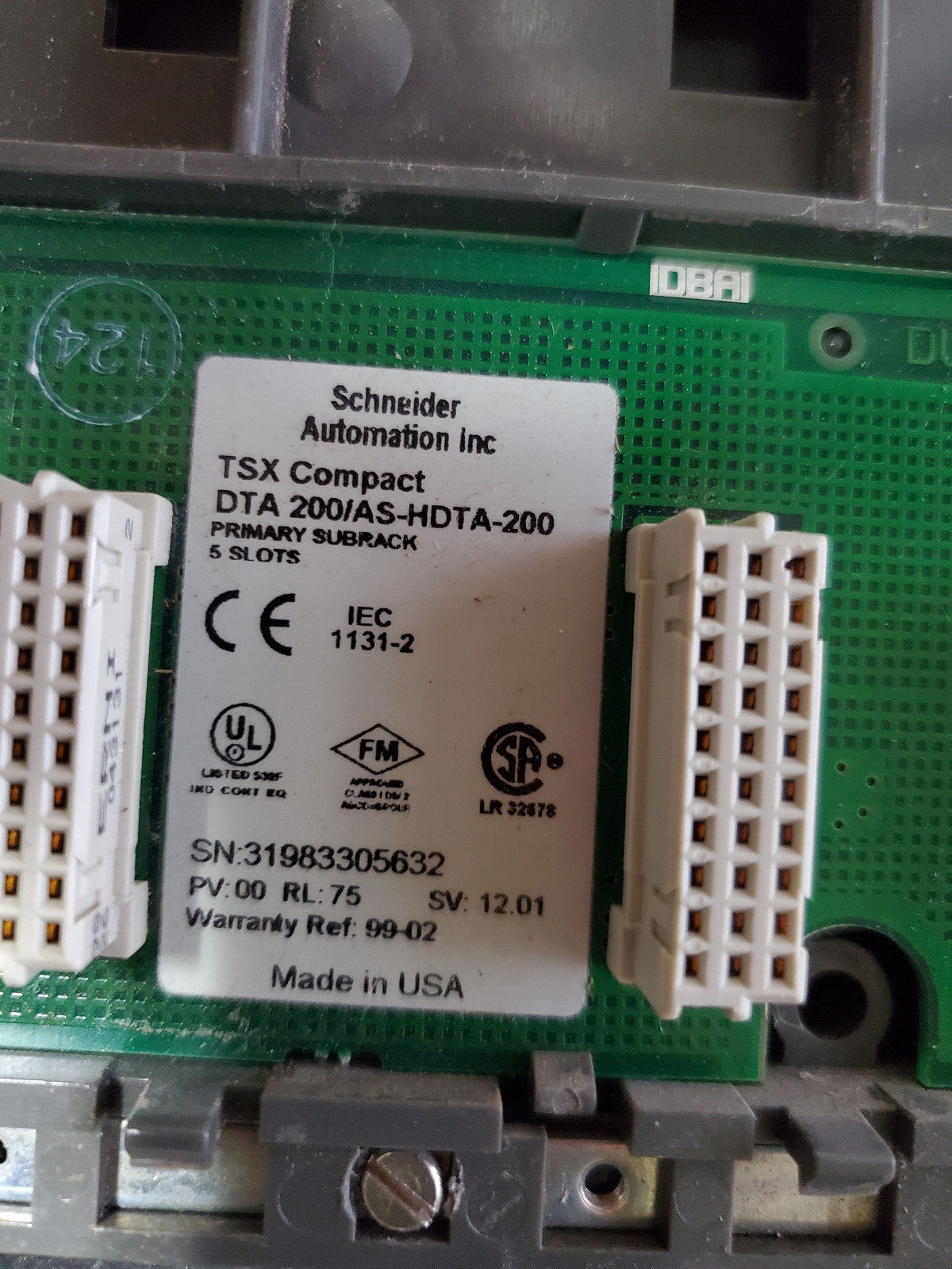 AEG SHNEIDER MODICON PC-A984-145 COMP 984 CPU +backplane, Discriete I/O modules
