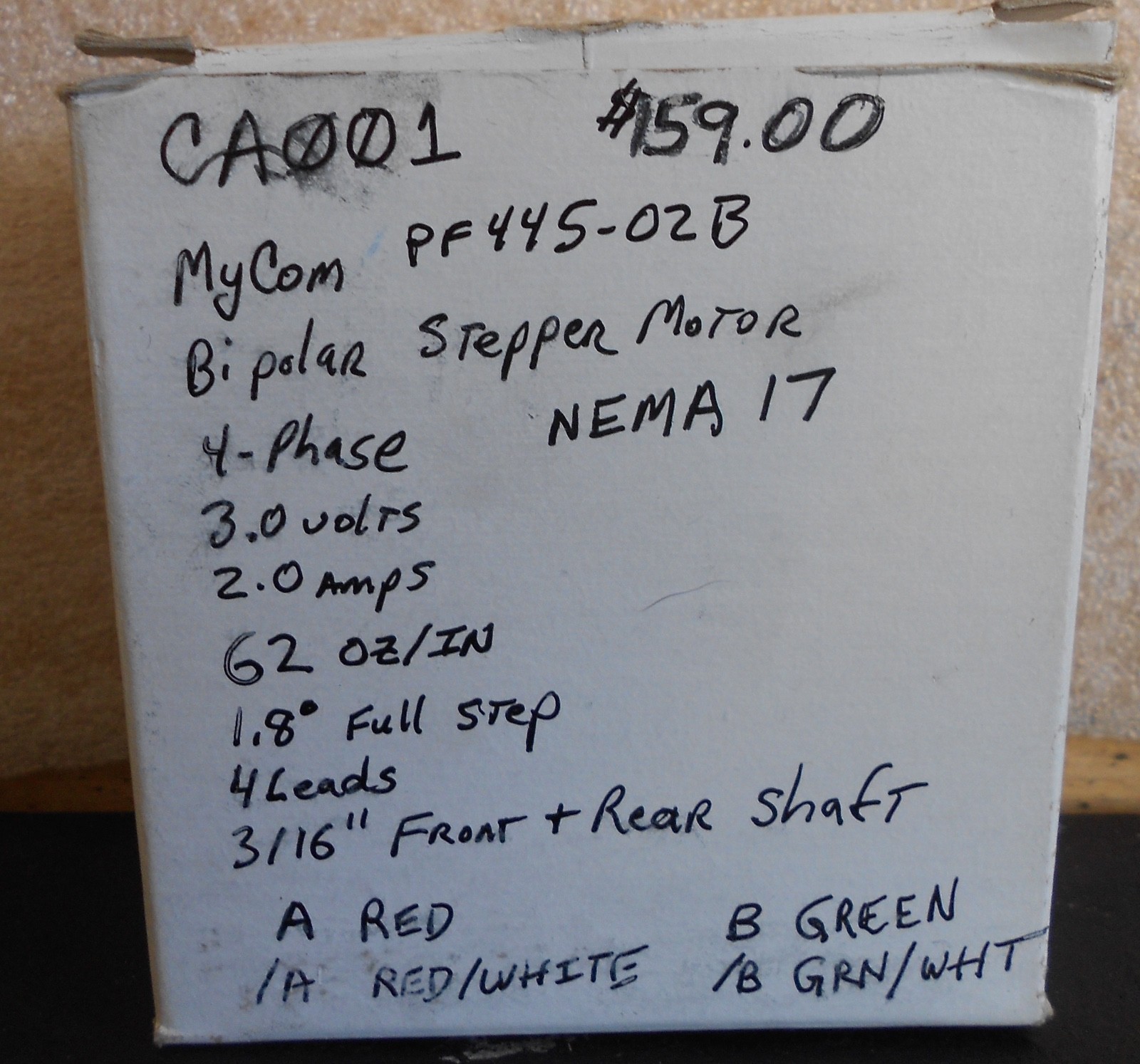 MYCOM PF445-02B STEPPER MOTOR (Never Used)