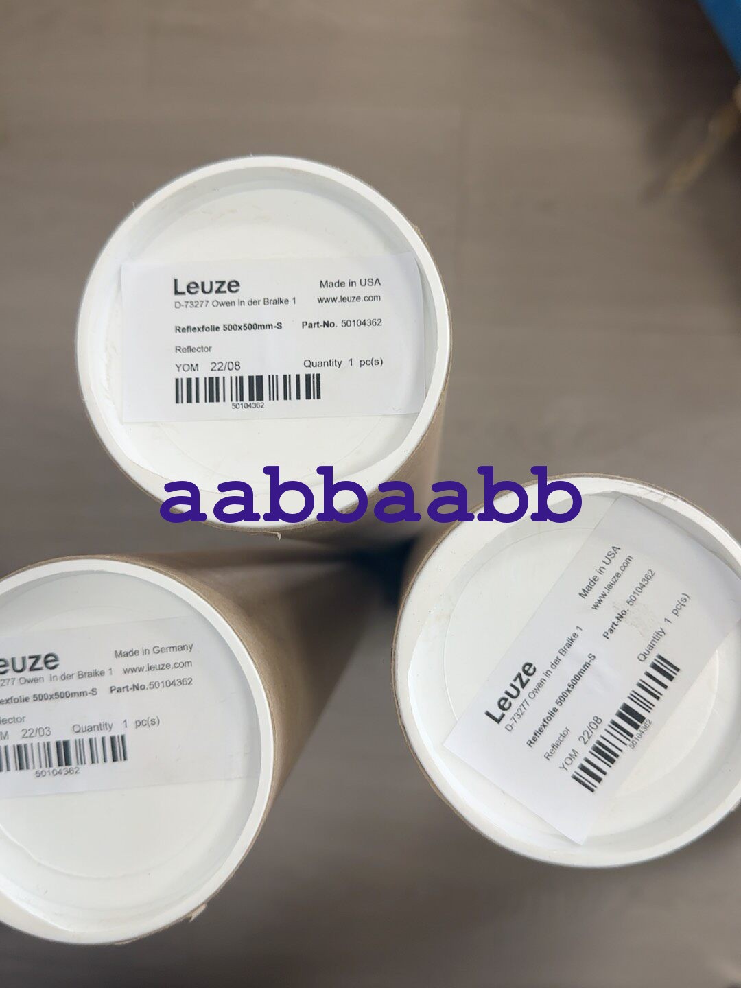 1PCS NEW Leuze 50104362 Reflexfolie 500x500mm-S Reflective Tape #GL