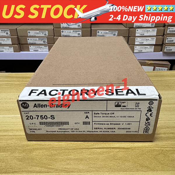 Allen-Bradley 20-750-S /A 750 Safe Torque Off Module New Sealed Free Shipping