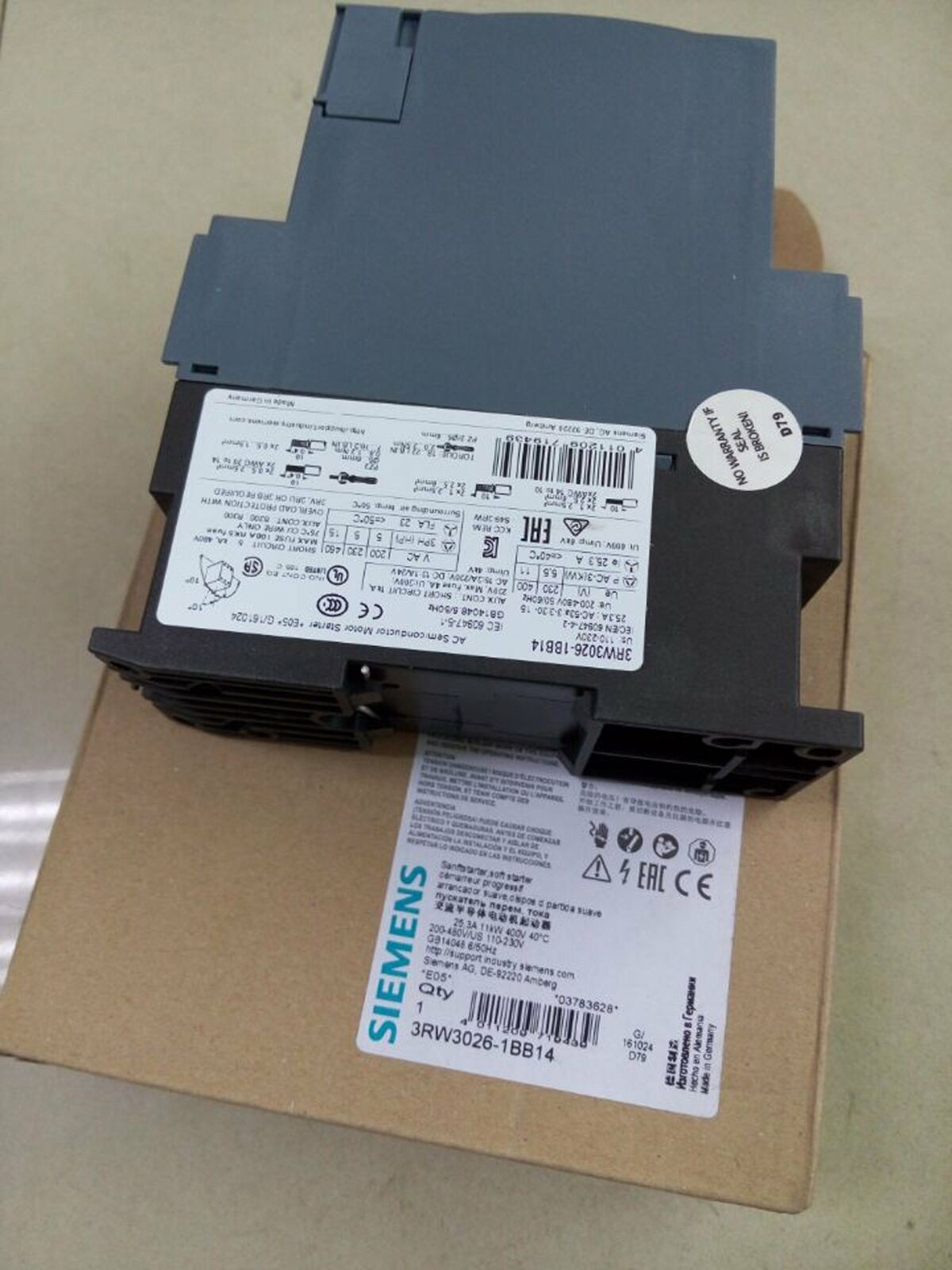 NEW IN BOX 1PCS Siemens 3RW3026-1BB14 3RW30261BB14 1 year warranty