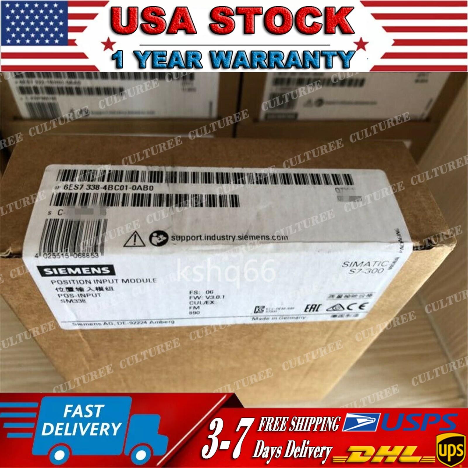 1P Siemens New 6ES7 338-4BC01-0AB0 6ES7338-4BC01-0AB0 fast delivery