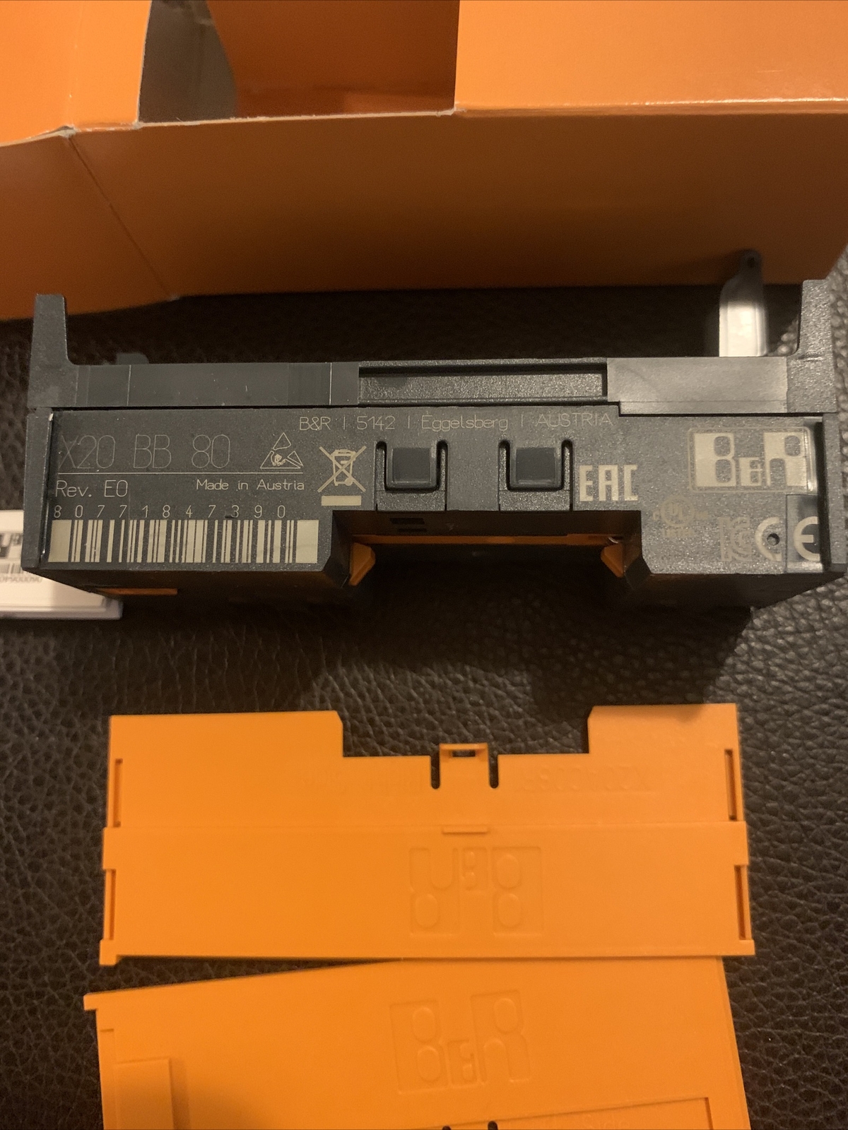 B&R X20 System X20BB80 New In Box Rev E0 Base Module