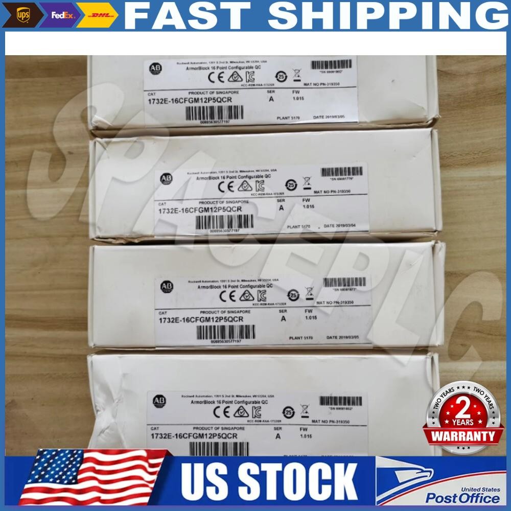 New Sealed Allen Bradley 1732E-16CFGM12P5QCR ArmorBlock 16 Point I/O