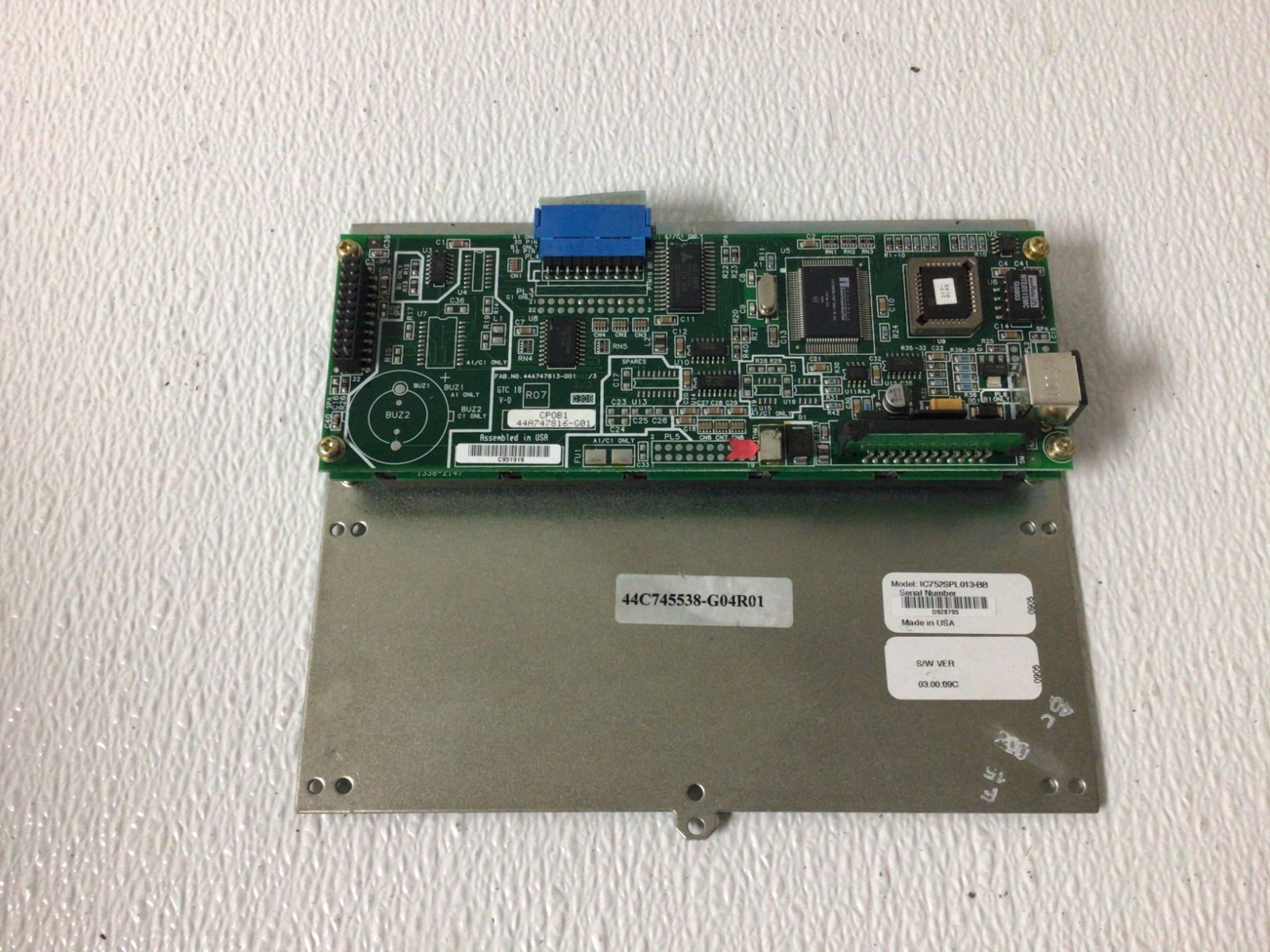 IC752SPL013-BA GE Ex2100 Excitation Control Interface Panel *TEST UNIT*