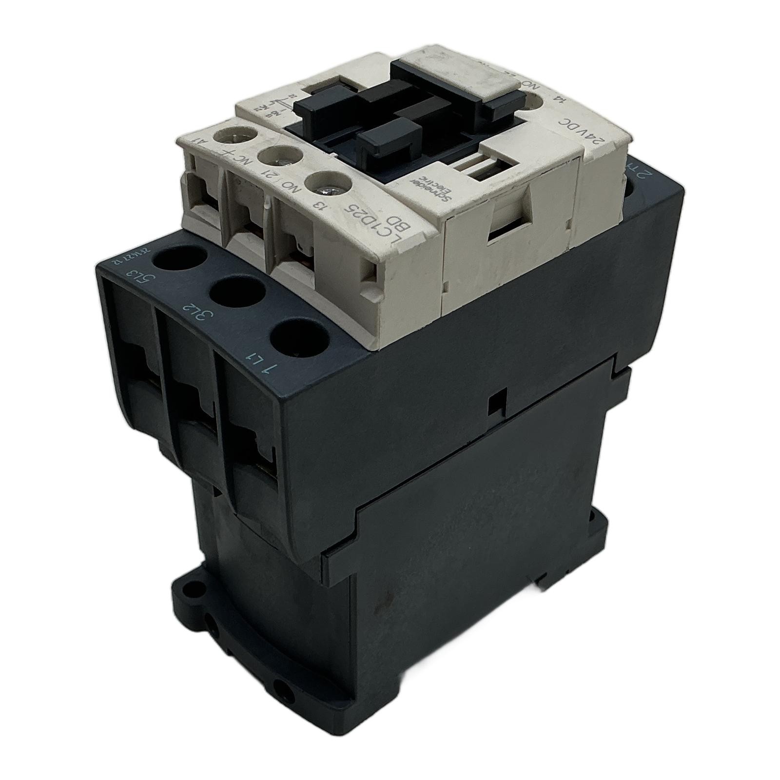 LC1D25BD SCHNEIDER ELECTRIC, Schneider Electric Contactor 25A 24V DC LC1D25BD…