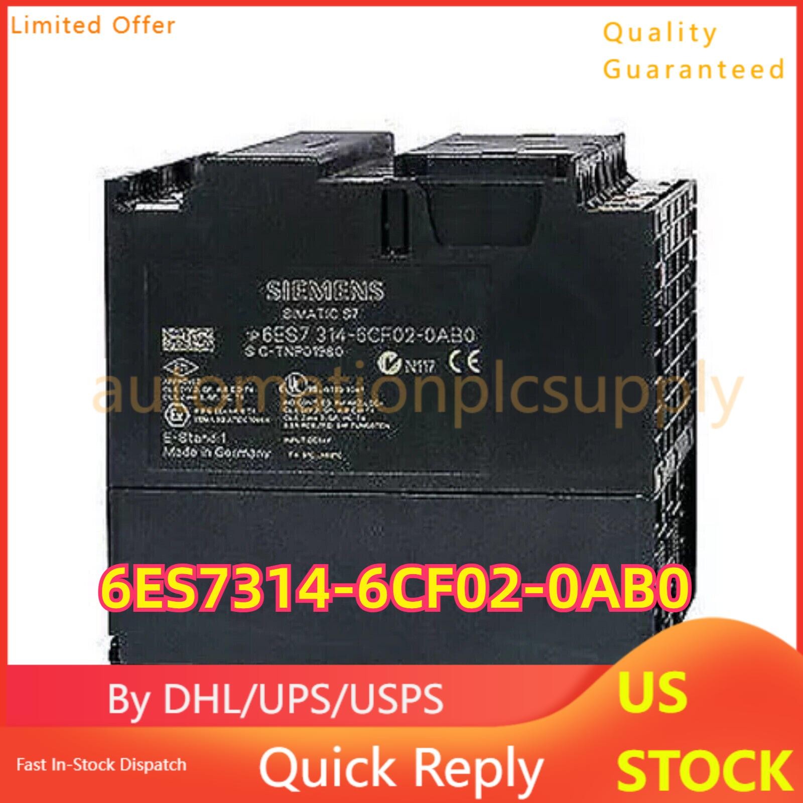 New Siemens 6ES7 314-6CF02-0AB0 6ES7314-6CF02-0AB0 SIMATIC S7-300 CPU 314C-2DP