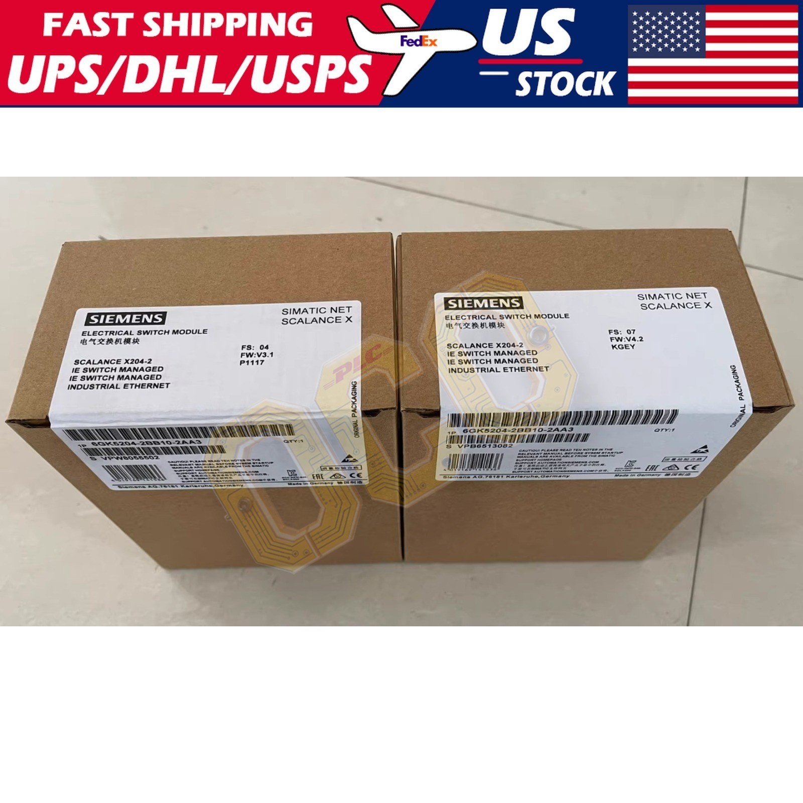 Siemens 6GK5204-2BB10-2AA3 6GK5 204-2BB10-2AA3 SIMATIC NET SCALANCE X204-2 6-P