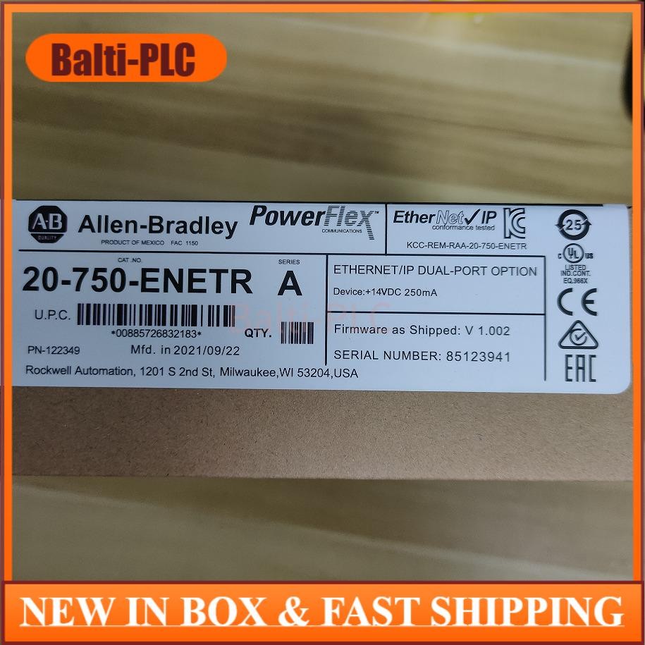 Factory Sealed Allen-Bradley 20-750-ENETR 750 2-P ENet/IP Module AB US Free Tax