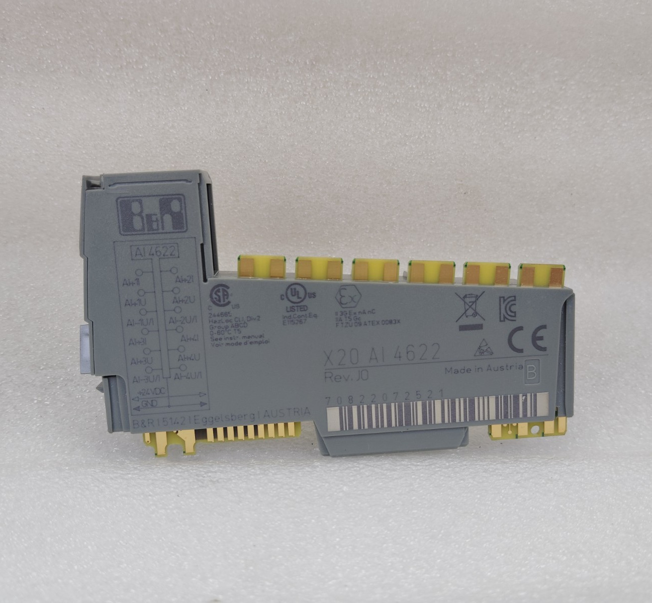 B&R X20AI4622 X20 AI 4622 4-Channel Analog Input PLC Module Rev J0 Austria Made