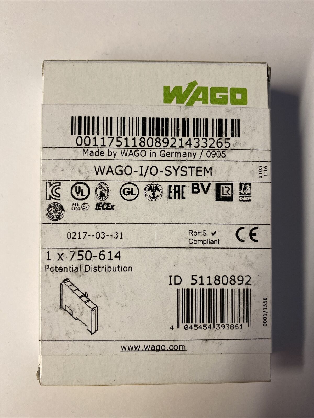 1PC New WAGO 750-614 PLC Module Free Shipping 750614