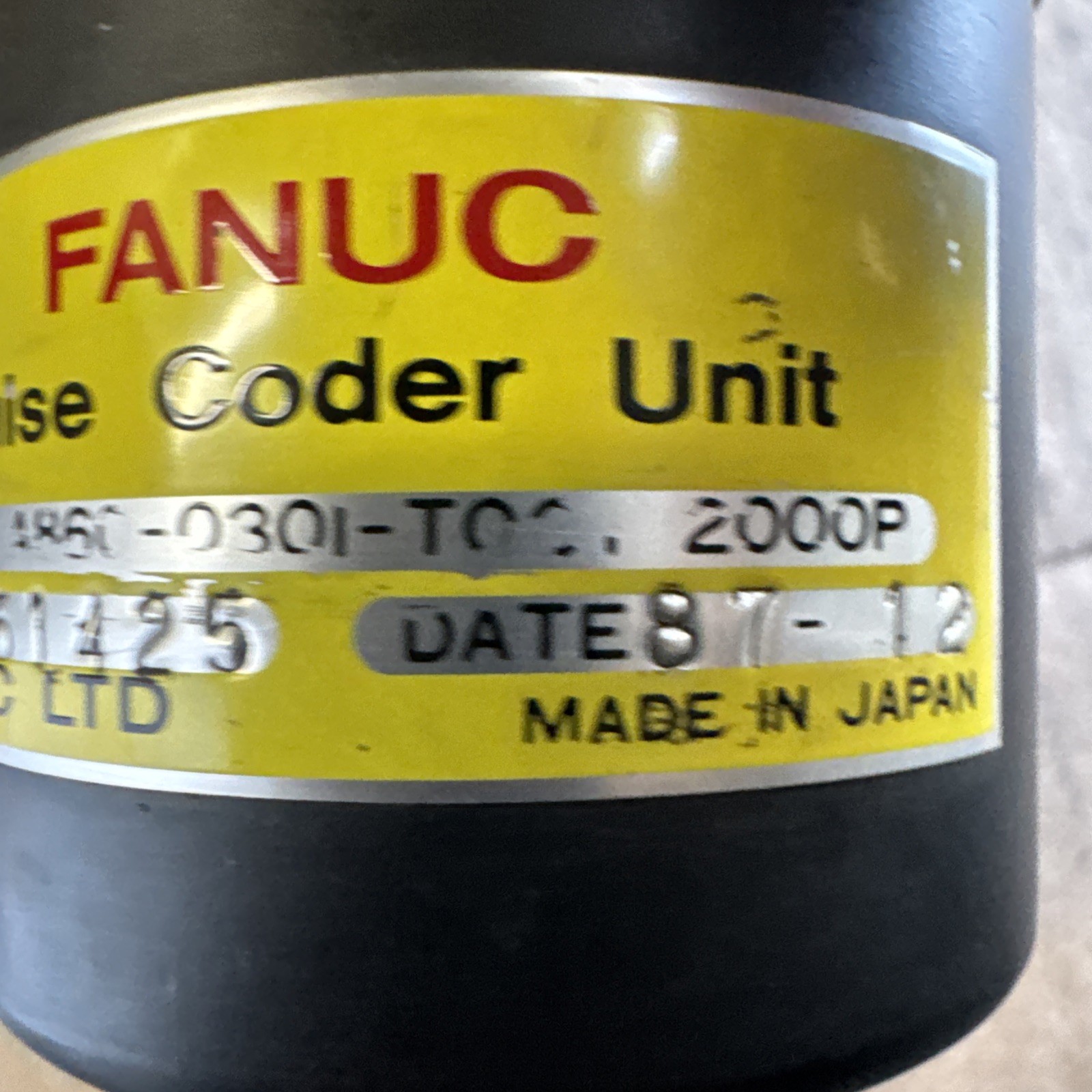 FANUC A860-0301-T001 2000P Pulse Coder Unit Encoder