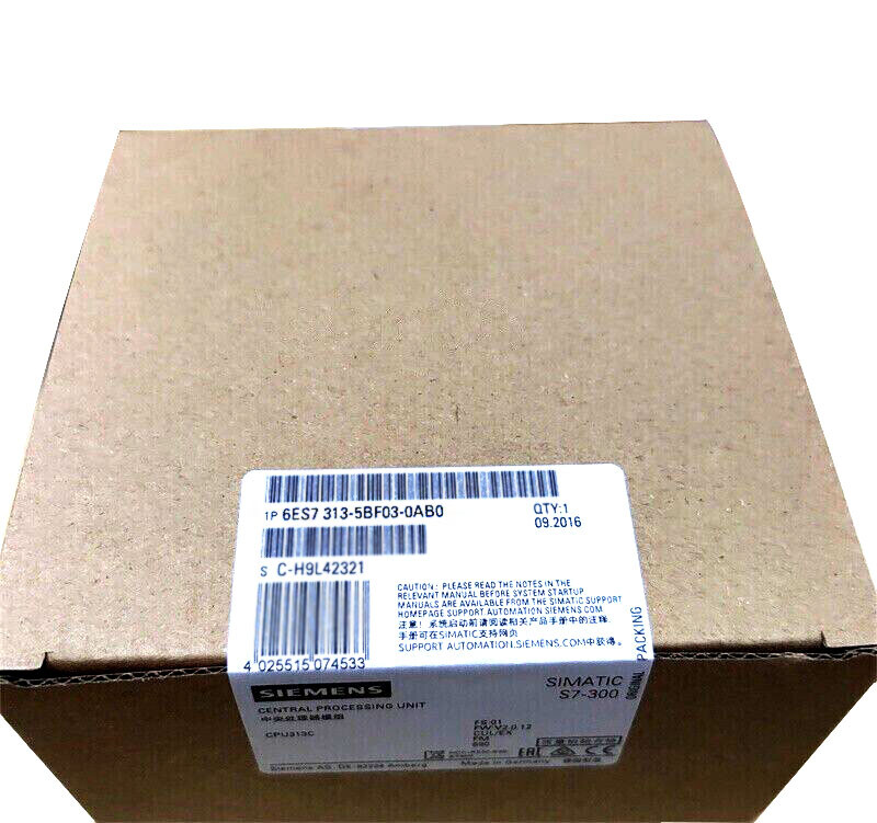 6ES7313-5BF03-0AB0 1PC NEW SIEMENS S7-300 CPU 313C 6ES7313-5BF03-0AB0