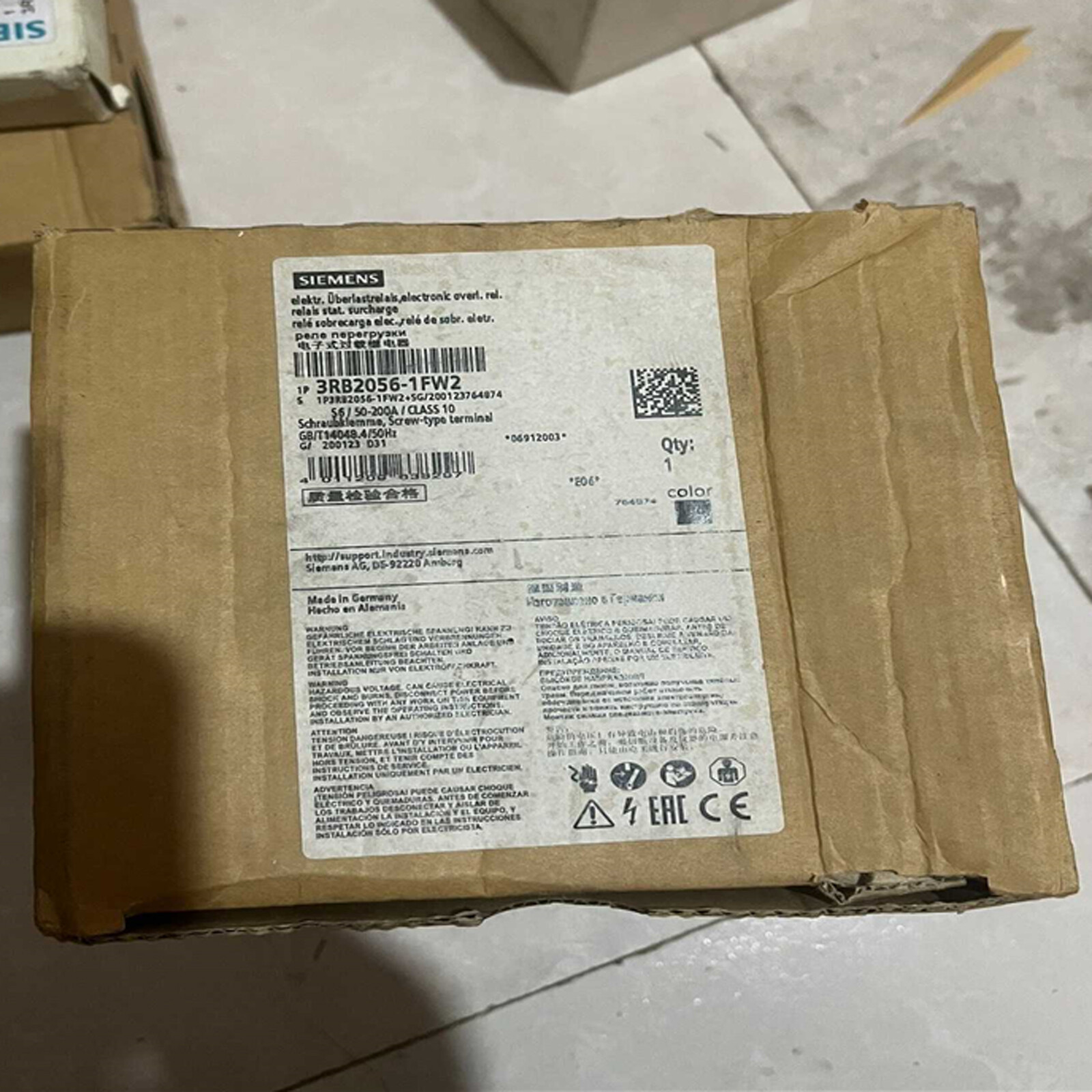 1PC NEW SIEMENS 3RB2056-1FW2 electronic overload relay FAST SHIP us free tax