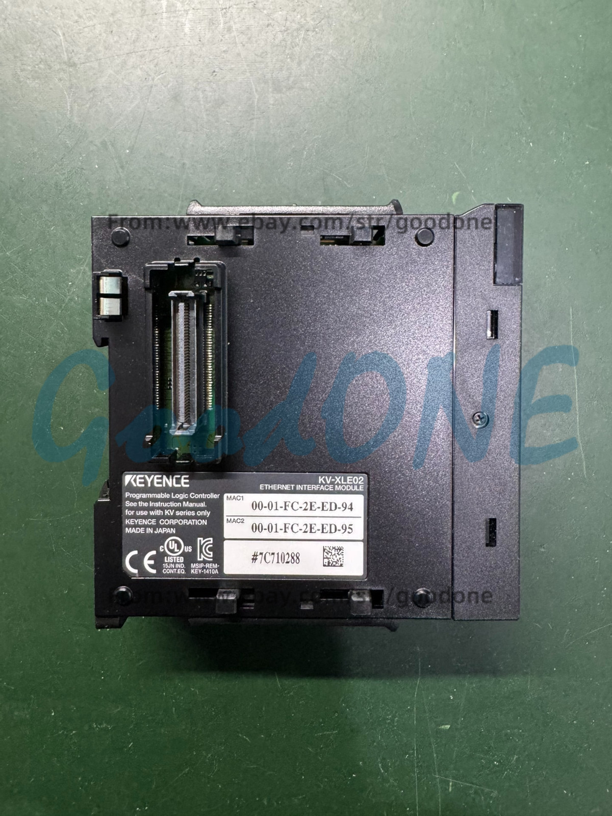 1PC USED Keyence KV-XLE02 2-Port Ethernet Module RJ45 10/100/1000BASE-T