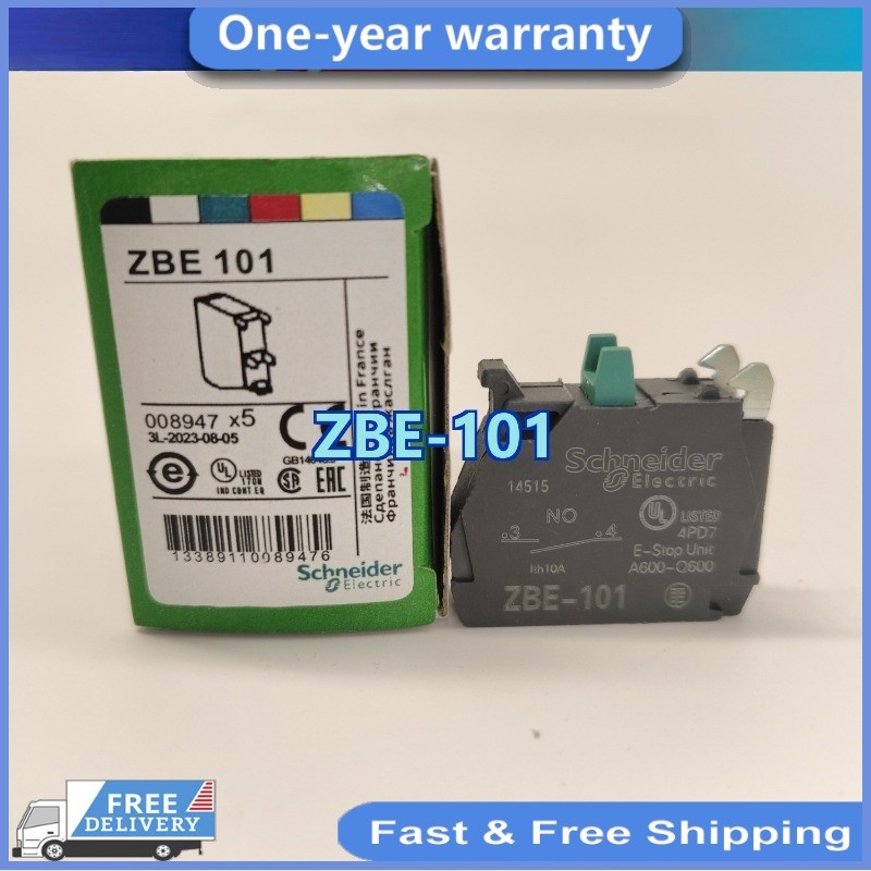 ZBE-101 Pack of 5 NEW Schneider Electric ZBE101 Contact Block Fast Shipping