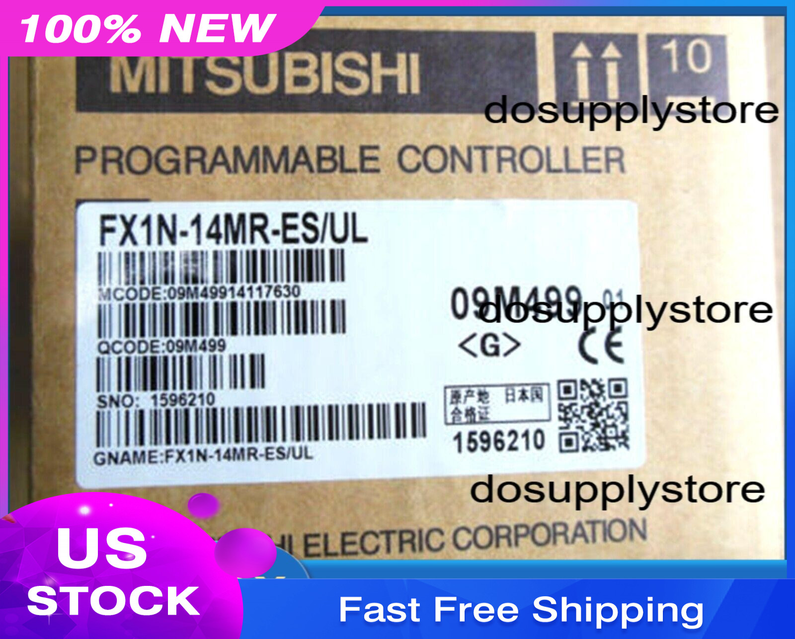 New MITSUBISHI FX1N-14MR-ES/UL Programmable Controller