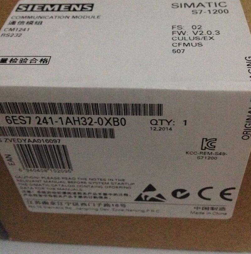 For New In Box Siemens 6ES7241-1AH32-0XB0 6ES7 241-1AH32-0XB0