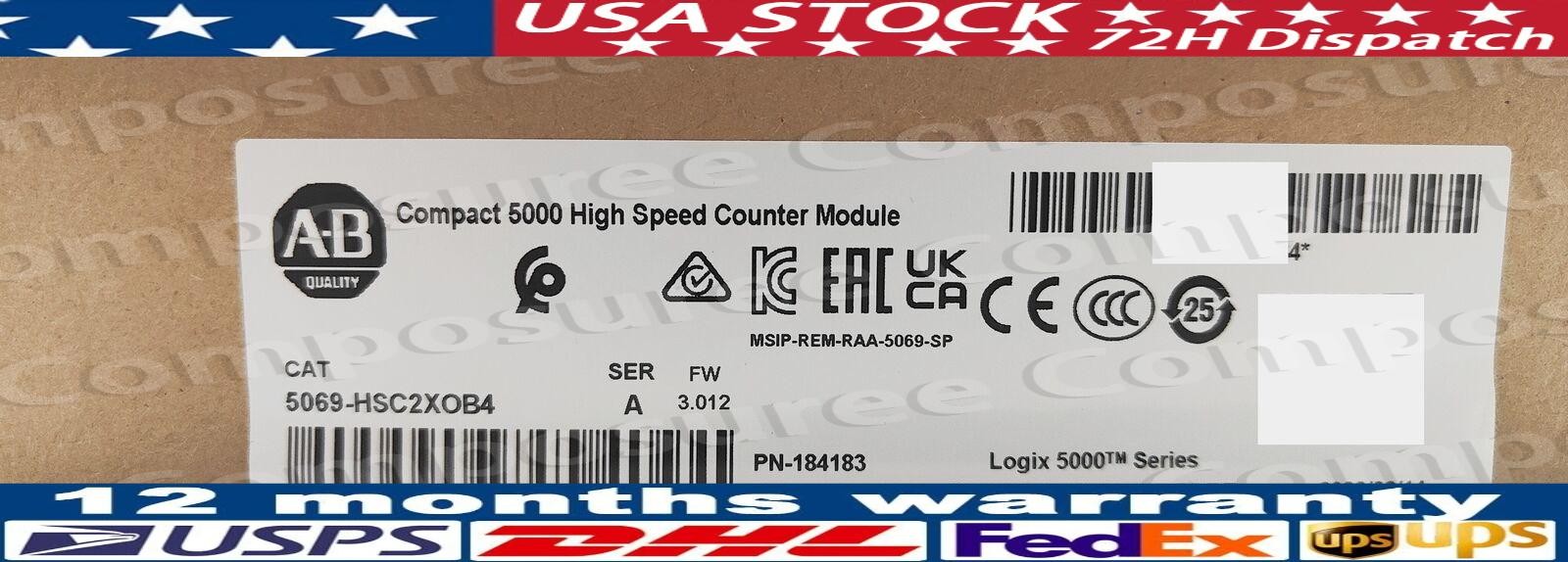 Allen Bradley 5069-HSC2XOB4 CompactLogix High Speed Counter Module