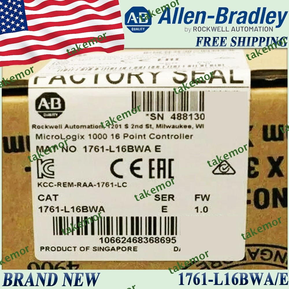 New in Box AB 1761-L16BWA/E MicroLogix Controller 1761 L16BWA serE Free Ship US