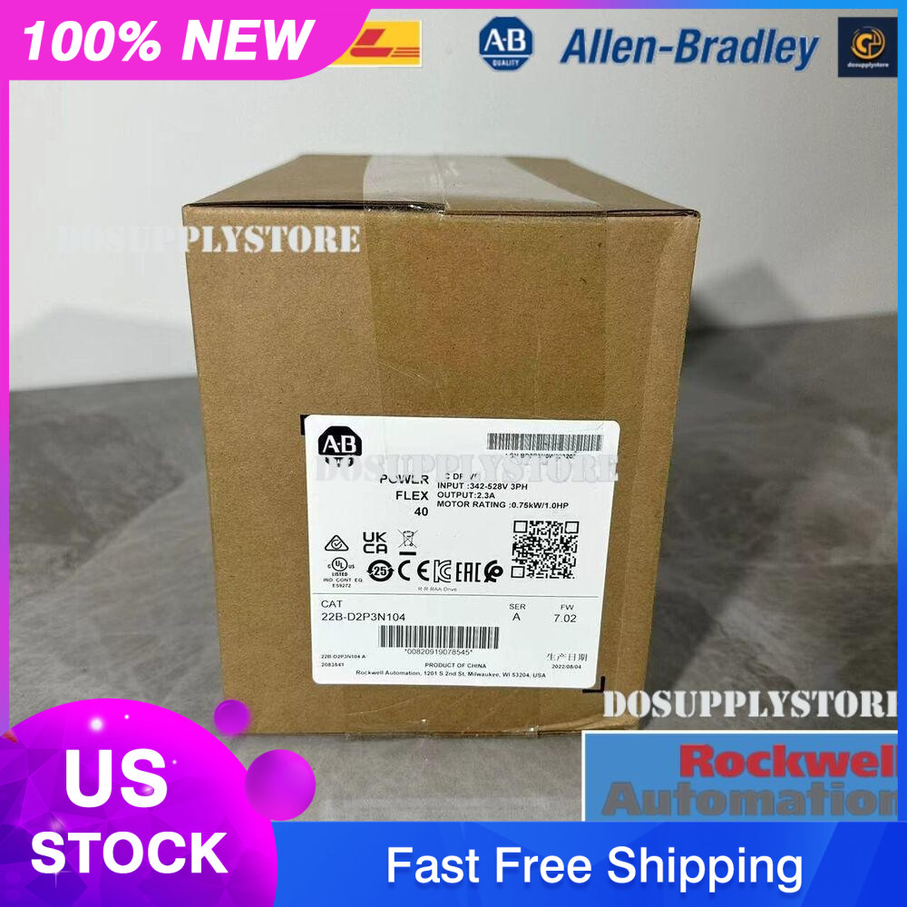 Allen Bradley 22B-D2P3N104 22BD2P3N104 PowerFlex 40 AC Drive SURPLUS IN BOX