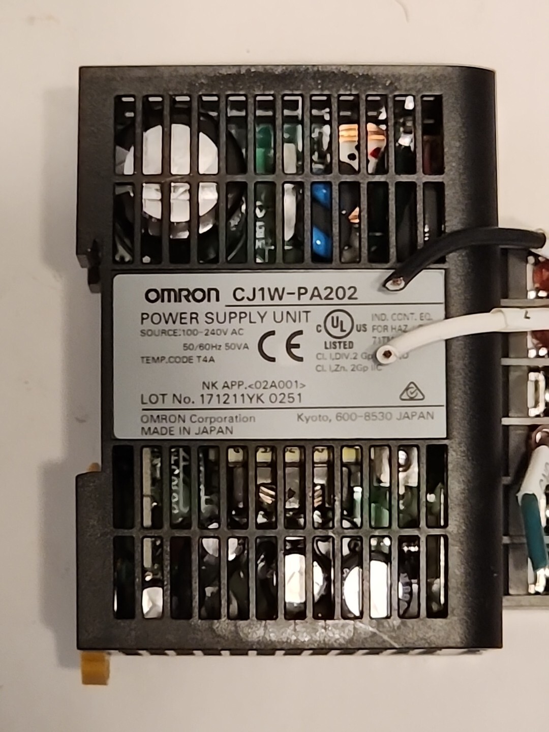 Omron CJ1W-PA202 PLC Power Supply- Free Shipping