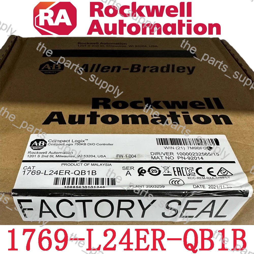 AB CompactLogix 1769-L24ER-QB1B 750KB DI/O Controller 1769L24ERQB1B