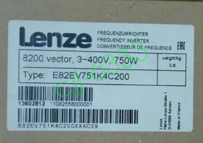 E82EV751_4C200 NEW LENZE E82EV751K4C200 Inverter 8200 Vector 0.75kW
