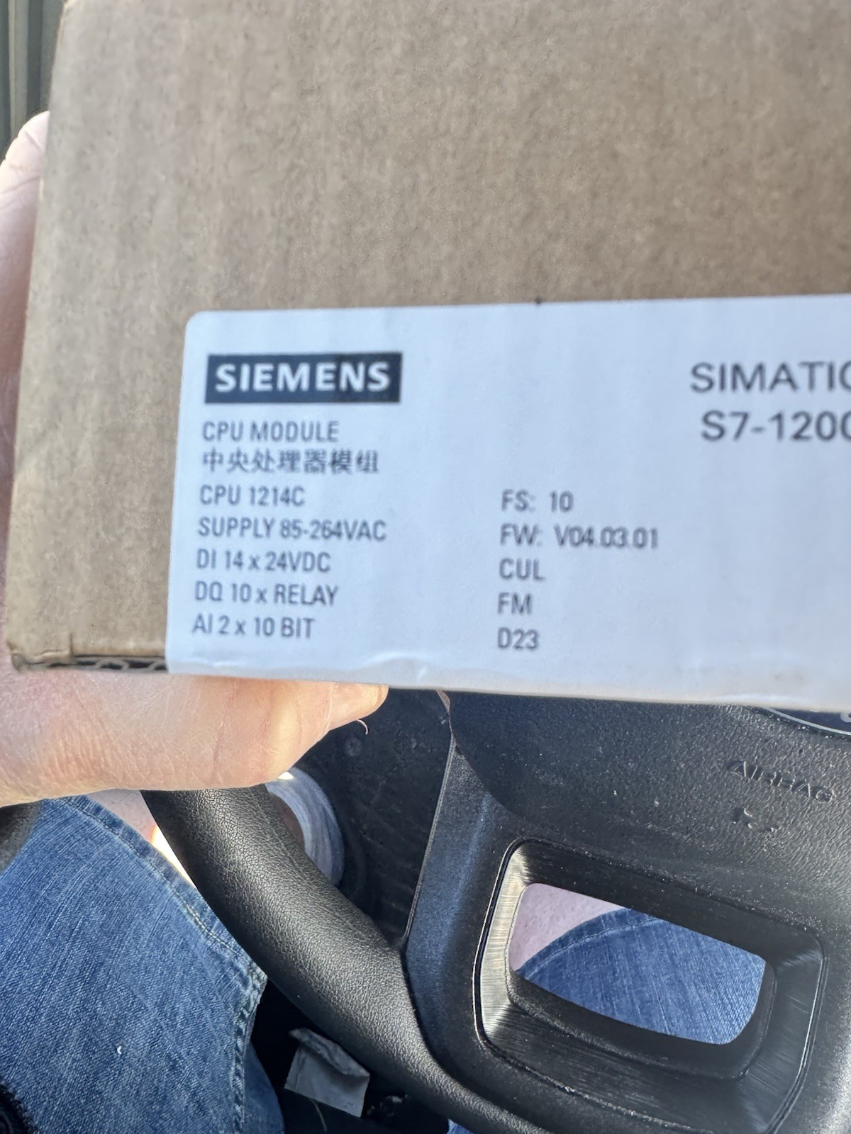Siemens 6ES72141BG400XB0 Simatic S71200 CPU 1214C compact CPU ACDCrelay G2U