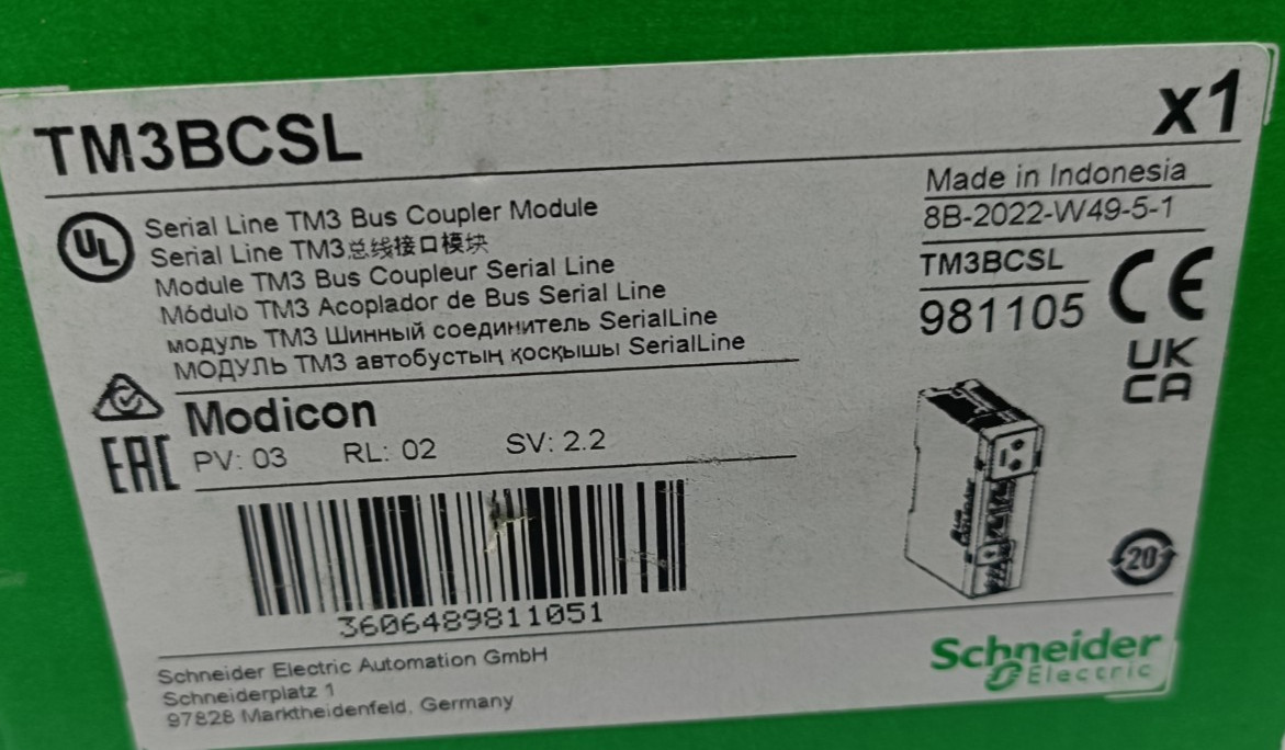 NEW SCHNEIDER ELECTRIC MODICON TM3BCSL BUS COUPLER MODULE FREE EXPRESS SHIPPING