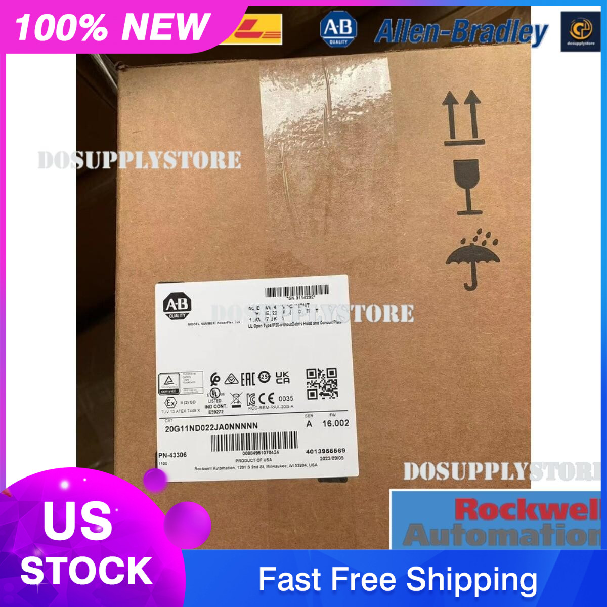 Allen-Bradley 20G11ND022JA0NNNNN PowerFlex 755 AC Packaged Drive