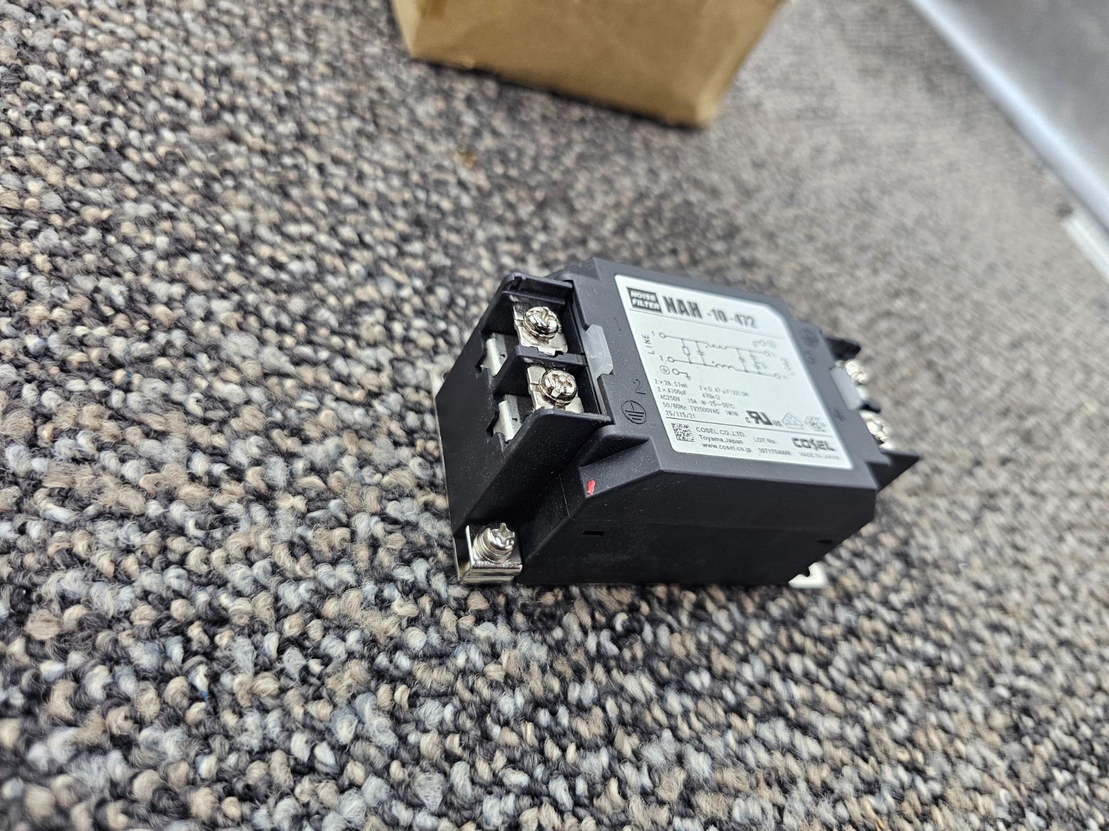 COSEL NAH-10-472 Single Phase Noise Filter AC/DC 10 kHz 250VAC 10A