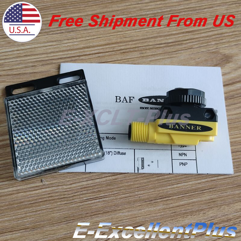 4Pin For Banner Engineering QS18VP6LVQ8 Photoelectric Sensor Switch 10-30VDC NPN