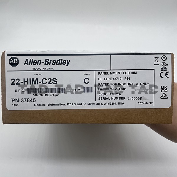 Allen Bradley 22-HIM-C2S PowerFlex Panel Mount LCD HIM Series C Free Shipping
