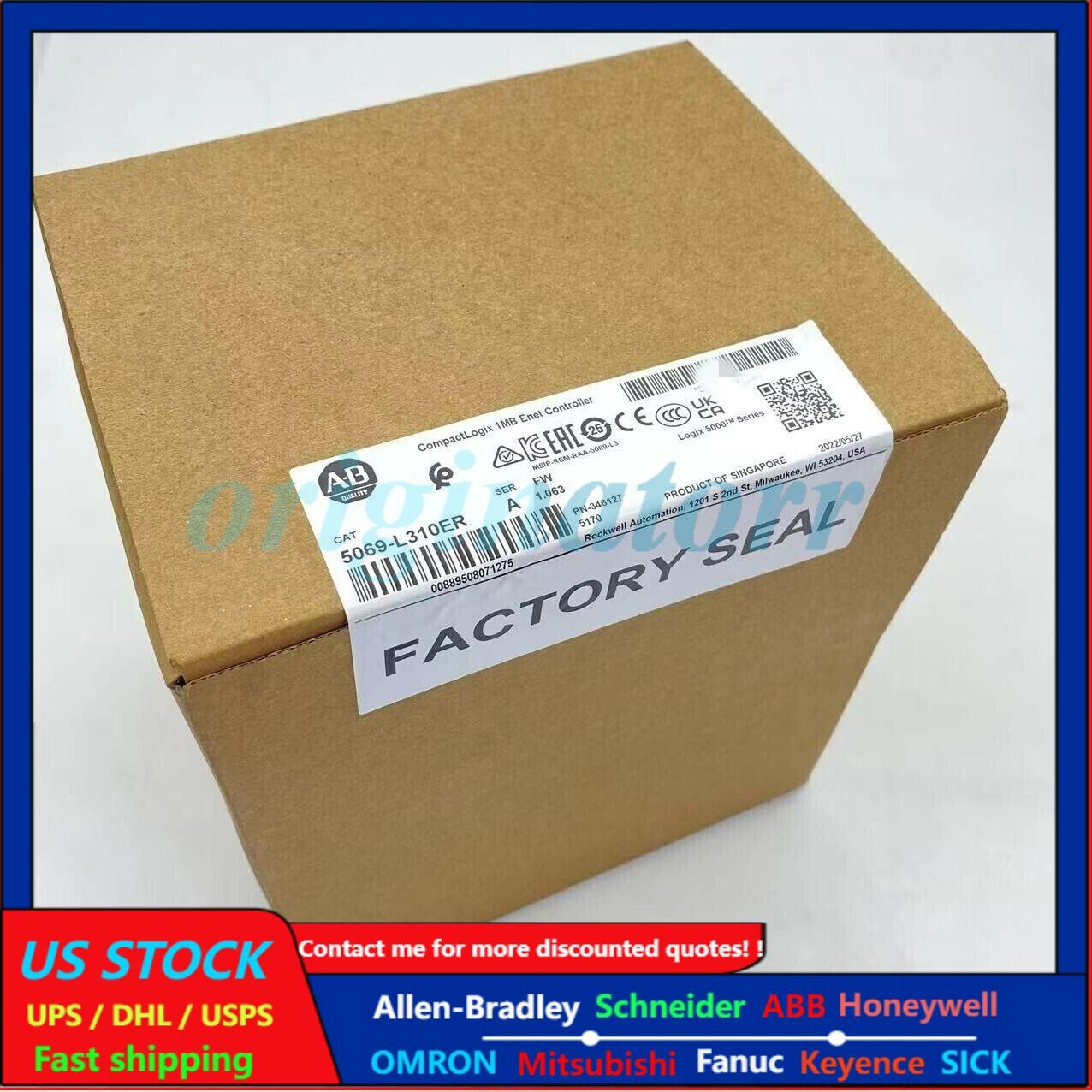 New AB 5069-L310ER /A CompactLogix 1MB Controller 5069L310ER