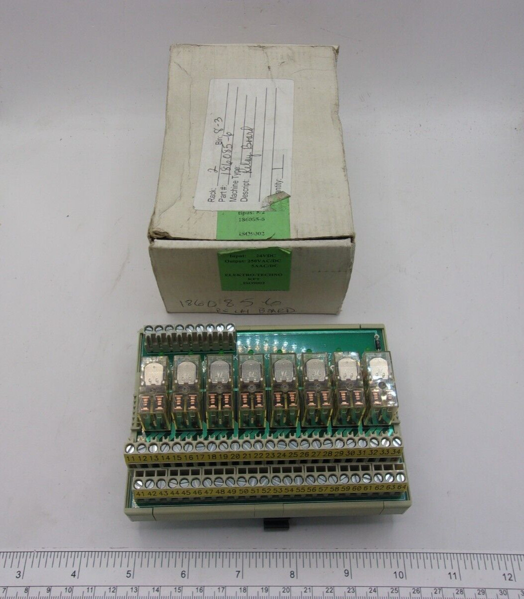 WIELAND BAMBERG WEB 1001 RELAY BOARD 186085-6, 0714D