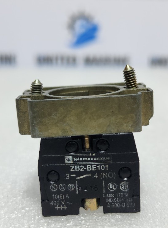 [LOT OF 4] Telemecanique ZB2-BE101 Contact Block With Base