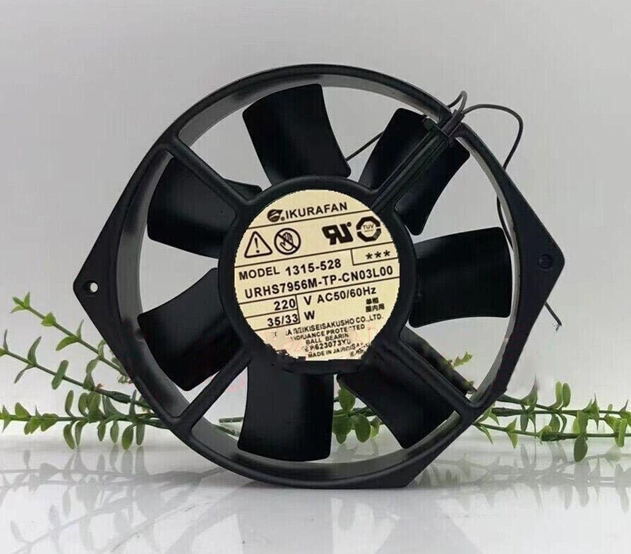 1pc IKURAFAN Fan 1315-528 URHS7956M-TP-CN03L00 AC220V 17CM 2 wire fan