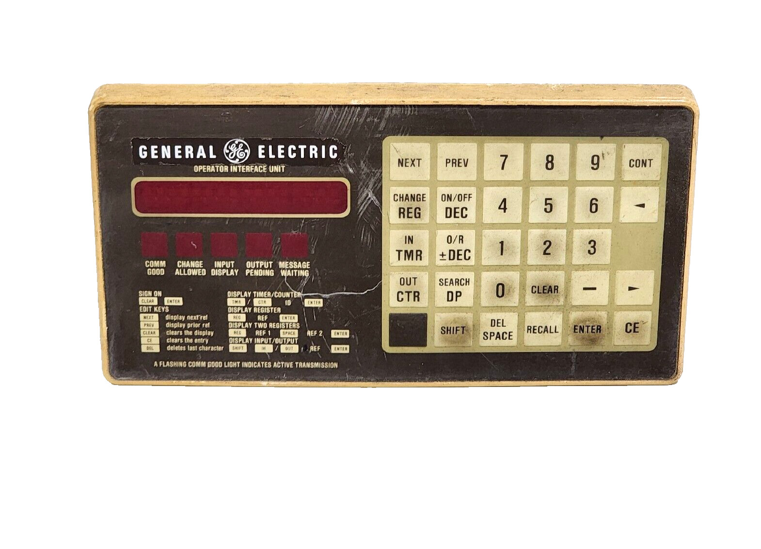 GENERAL ELECTRIC TM77-21-001 GE OPERATOR INTERFACE UNIT, 44A720058-001