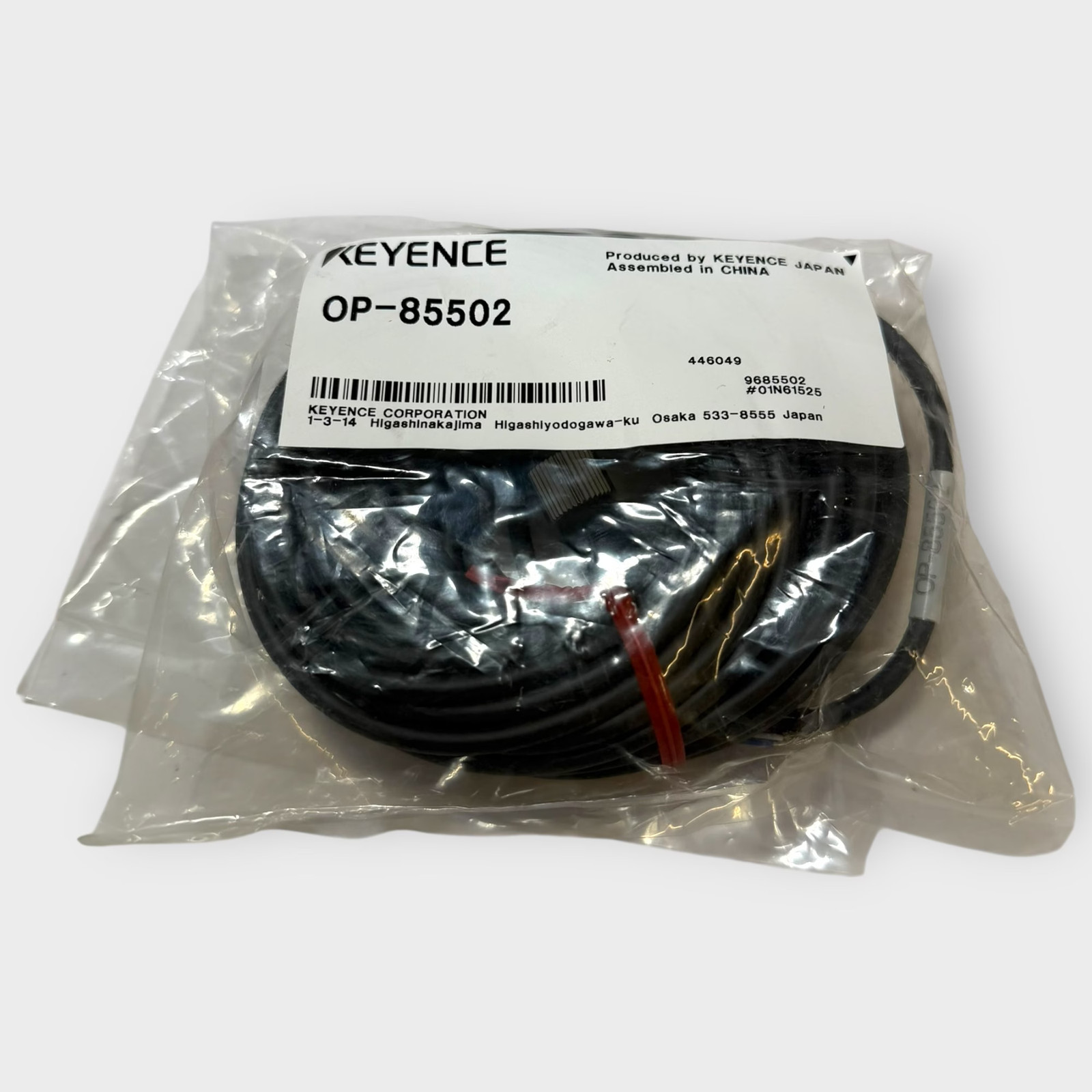 Keyence OP-85502 *NEW* 10 Meter M12 4-Pin Cable Cord Cordset Harness