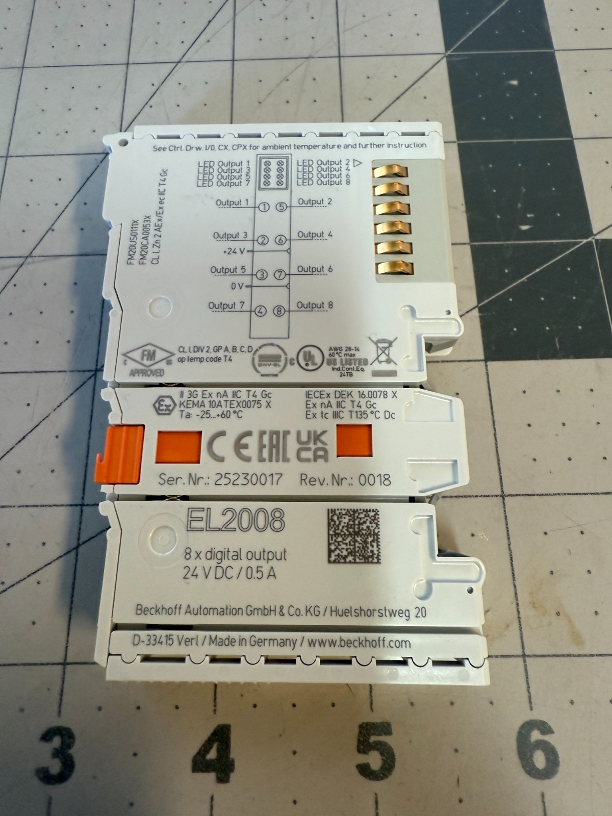 New No Box BECKHOFF EL2008 EL2008-0000 Digital Output Terminal