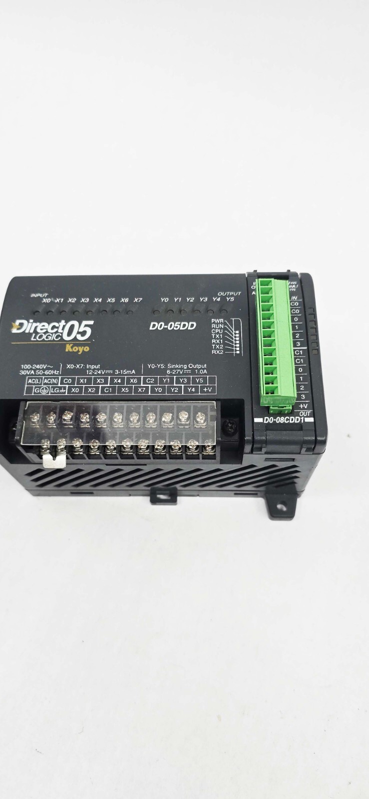 AUTOMATION DIRECT D0-05DDPLC Direct Logic 05 w/ D0-08CDD1 I/O
