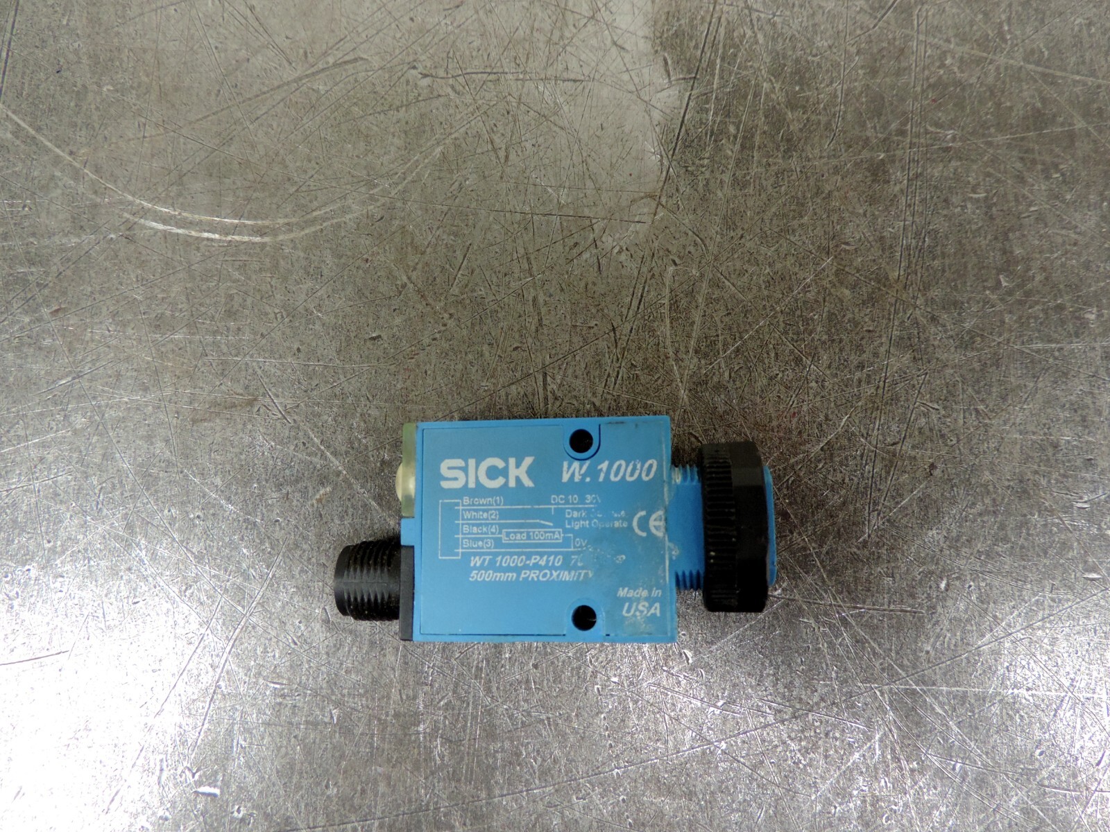 Sick W.1000 Used 4 Pin Proximity Switch P410 WT1000-P410 7023812 500mm