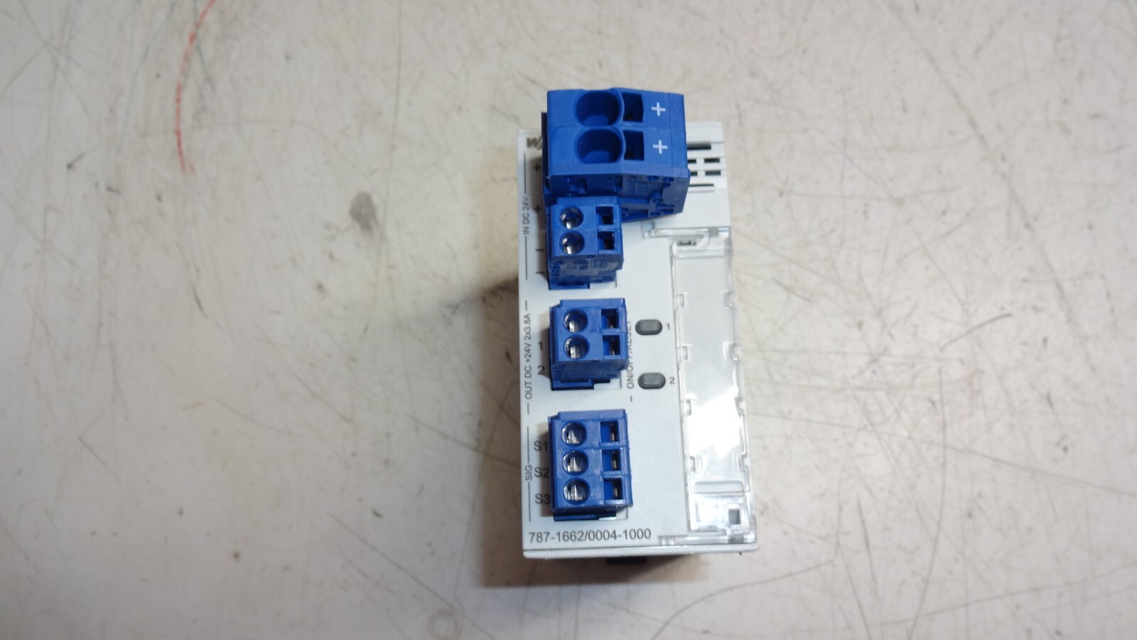 Wago 787-1662/0004-1000 Electronic Circuit Protector, 3.8A, 24V dc Din Rail