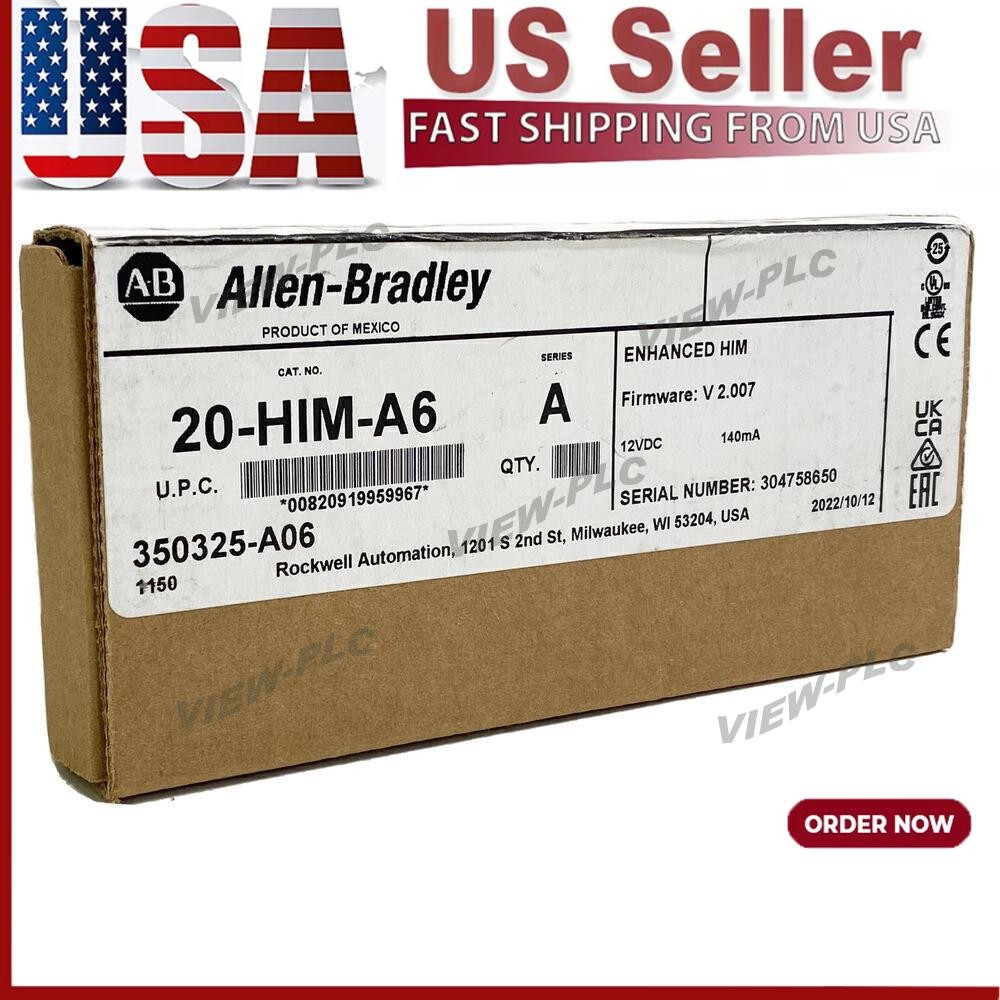 Allen Bradley 20-HIM-A6 PowerFlex HIM FW V 2.007 USA US Free Tax