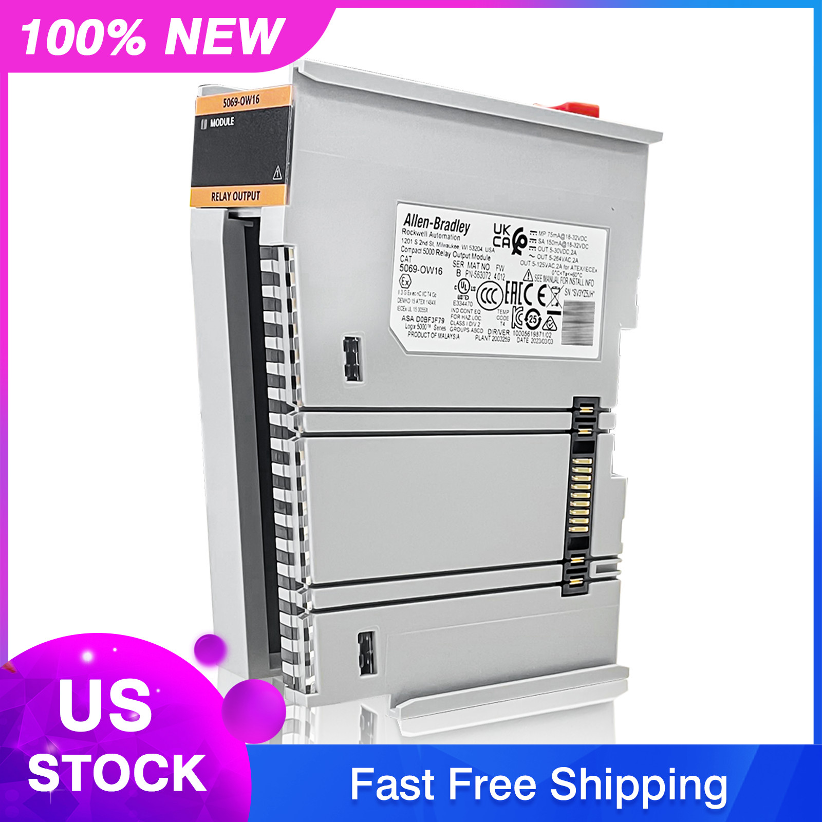 New Allen-Bradley 5069-OW16 Compact 5000 Relay Output Module